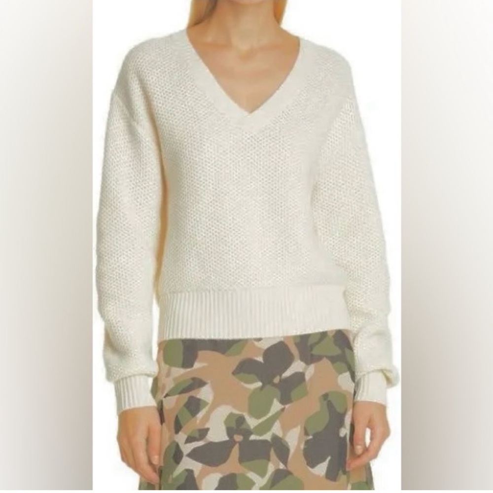 BOSS BY HUGO BOSS Fantine NEW Knit Cashmere Wool Blend Sweater NEW Cream Ivory